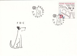 FDC CZECH REPUBLIC 631,dogs - FDC