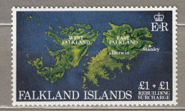 FALKLAND ISLANDS 1982 Maps MNH(**) Mi 354 #33821 - Falklandeilanden