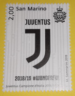 SAN MARINO 2019 Francobollo JUVENTUS Campione D'Italia 2018/2019 - Unused Stamps