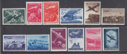 Bulgaria 1940 - Par Avion: Serie Courante, YT PA 19/30, MNH** - Unused Stamps