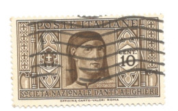 (REGNO D'ITALIA) 1932, PRO SOCIETÀ DANTE ALIGHIERI - Serietta Di 11 Francobolli Usati, Annulli Da Periziare - Oblitérés
