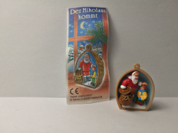 Kinder : 704601  Weihnachtsbaumschmuck 1997-98 - Hurra - Der Nikolaus + BPZ - Aufstellfiguren