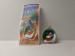 Kinder : 704636  Weihnachtsbaumschmuck 1997-98 - Schlittenfahrt + BPZ - MonoBlocks