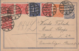 Allemagne Entier Postal Inflation Kehl 1922 - Postcards