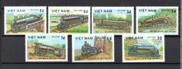 Vietnam 1983 Set Trains/Railroad/Eisenbahn Stamps (Michel 1291/97) MNH - Vietnam