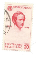 (REGNO D'ITALIA) 1932, MORTE DI VINCENZO BELLINI - Serie Di 6 Francobolli Usati, Annulli Da Periziare - Oblitérés