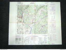 Grande Carta Topografica Tarcento Udine Friuli Venezia Giulia Dettagliata IGM - Carte Geographique