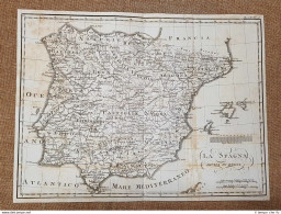 La Spagna Divisa In Regni Atlante Istorico Cav. Leonardo Cacciatore Anno 1831 - Carte Geographique