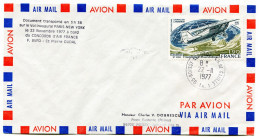 Vol Inaugural Concorde F-BVFD 001 Paris - New York USA 22 Nov. 1977 / A VOLE A BORD! / Poste Aérienne - First Flight Covers