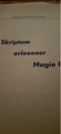 Skriptum Erlesener Magie WERNER KRAMER ORLANO 1956 - Other & Unclassified