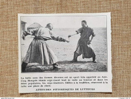 La Lotta Nel 1936 Mongolia Asia - Otros & Sin Clasificación