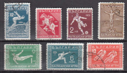 Bulgaria 1931 - Jeux Balkaniques, YT 225/30, Used - Usados