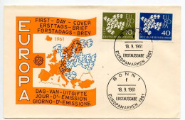 Germany, West 1961 FDC Scott 844-845 Europa - 1961-1970