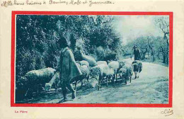 Métiers - Paysans - Le Patre - Animée - Moutons - Berger - CPA - Voir Scans Recto-Verso - Bauern