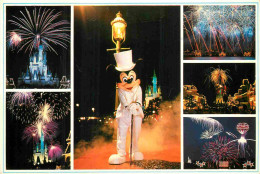 Parc D'Attractions - Disneyland Anaheim - Fireworks - Multivues - Feu D'artifices - Mickey - CPM - Voir Scans Recto-Vers - Disneyland