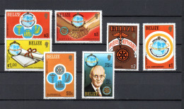 Belize 1981 Set Rotary/Paul Harris Stamps (Michel 544/50) MNH - Belice (1973-...)