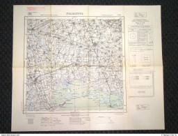 Grande Carta Topografica Palmanova Udine Friuli Dettagliatissima IGM - Carte Geographique