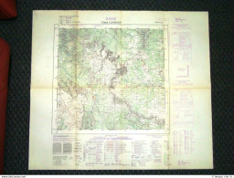 Grande Carta Topografica Cima Carega Trento Trentino Dettagliatissima IGM - Carte Geographique