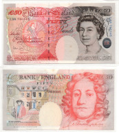 Great Britain 50 Pounds ND1994(2006) QEII P-388 Bailey Sign UNC - 50 Pond