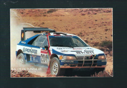 Q694 - AUTOCOLLANT PEUGEOT 405 - RALLYE DE TUNISIE 1988 - Auto's