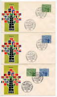 Germany, West 1962 3 FDCs Scott 852-853 Europa - 1961-1970