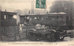 27-BERNAY- CATASTROPHE DE BERNAY SEP 1910-  LES WAGONS - Bernay