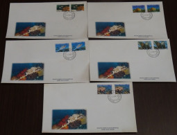 Greece 1988 Microscopic Sea Life Imperforated+Perf Unofficial FDC VF - FDC