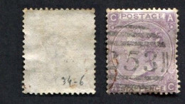 Grande Bretagne, N°34 Oblitéré Planche 6, Victoria, Great Britain, Qualité Très Beau - Used Stamps