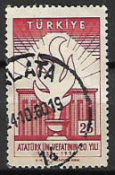 TURQUIE    -    1958.   Y&T N° 1414 Oblitéré.  Mausolée Atakürk - Usados