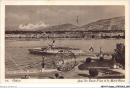 AEHP7-0578- SUISSE - GENEVE - QUAI DES EAUX-VIVES ET LE MONT-BLANC  - Genève