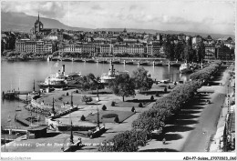 AEHP7-0562- SUISSE - GENEVE - QUAI DU MONT-BLANC ET VUE SUR VILLE  - Genève