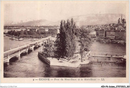 AEHP6-0530- SUISSE - GENEVE - PONT DU MONT-BLANC ET LE MONT-BLANC  - Genève