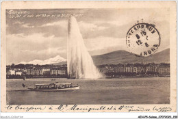 AEHP5-0433- SUISSE - GENEVE - LE JET D'EAU DE 90 M ET LE MONT-BLANC  - Genève