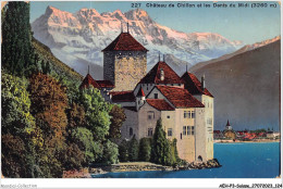 AEHP3-0255- SUISSE - CHÂTEAU DE CHILLON ET LES DENT DU MIDI - 3260 M  - Veytaux