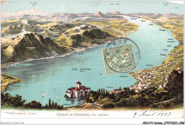 AEHP3-0236- SUISSE - LAC-LEMAN - CHILLON ET PANORAMA  - Lago Lemán