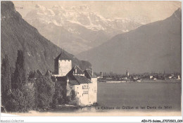 AEHP3-0205- SUISSE - LE CHÂTEU DE CHILLON ET LES DENT DU MIDI  - Veytaux