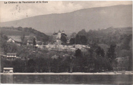 Le Château De Voumarcus Et La Gare, Obl. Vaumarcus 31,7.1921 - Vaumarcus