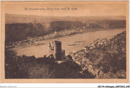 AEJP6-0459- ALLEMAGNE - ST-GOARSHAUSEN - BURG KATZ UND ST-GOAR - St. Goar