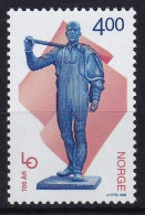 MiNr. 1312 Norwegen  1999, 12. April. 100 Jahre Norwegischer Gewerkschaftsbund - Postfrisch/**/MNH - Ongebruikt