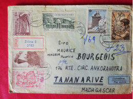 Lettre De Tchécoslovaquie Pour Tananarive Madagascar - Storia Postale