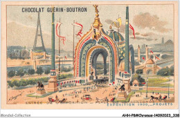 AHHP8-1570 - CHROMOS - CHOCOLAT-GUERIN-BOUTRON - PARIS - Entrée De L'exposition - Place De La Concorde - 10,5 X 7cm - Guérin-Boutron