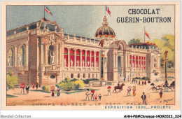 AHHP8-1563 - CHROMOS - CHOCOLAT-GUERIN-BOUTRON - PARIS - Champ -elysées - Le Petit Palais  - 10,5 X 7cm - Guérin-Boutron