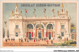 AHHP8-1555 - CHROMOS - CHOCOLAT-GUERIN-BOUTRON - PARIS - Esplanade Des Invalides - Palais Du Mobilier   - 10,5 X 7cm - Guérin-Boutron