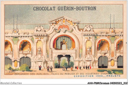 AHHP8-1557 - CHROMOS - CHOCOLAT-GUERIN-BOUTRON - PARIS - Esplanade Des Invalides - Palais Du Mobilier - 10,5 X 7cm - Guérin-Boutron