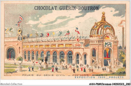 AHHP8-1541 - CHROMOS - CHOCOLAT-GUERIN-BOUTRON - PARIS - Palais Du Genie-civil - Pavillon D'angle - 10,5 X 7cm - Guérin-Boutron