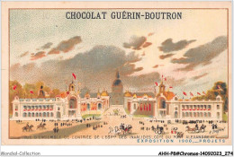 AHHP8-1538 - CHROMOS - CHOCOLAT-GUERIN-BOUTRON - PARIS - Vue D'ensemble De L'entrée De L'espde Des Invalide - 10,5 X 7cm - Guérin-Boutron