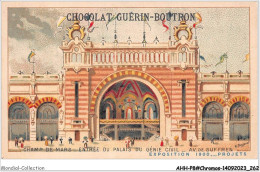 AHHP8-1532 - CHROMOS - CHOCOLAT-GUERIN-BOUTRON - PARIS - Champ De Mars -entrée Du Palais Du Genie Civil - 10,5 X 7cm - Guérin-Boutron