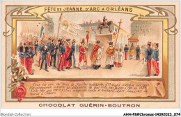 AHHP8-1438 - CHROMOS - CHOCOLAT-GUERIN-BOUTRON - PARIS - Fete De Jeanne D'arc D'orleans - 10,5 X 7cm - Guerin Boutron