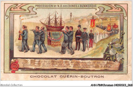 AHHP8-1435 - CHROMOS - CHOCOLAT-GUERIN-BOUTRON - PARIS - Procession De ND Des Dunes A Dunkerque - 10,5 X 7cm - Guérin-Boutron