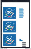 2013 Repubblica It Aeronautica Militare Con Codice A Barre N. 1546 Striscia Di 3 - Barcodes